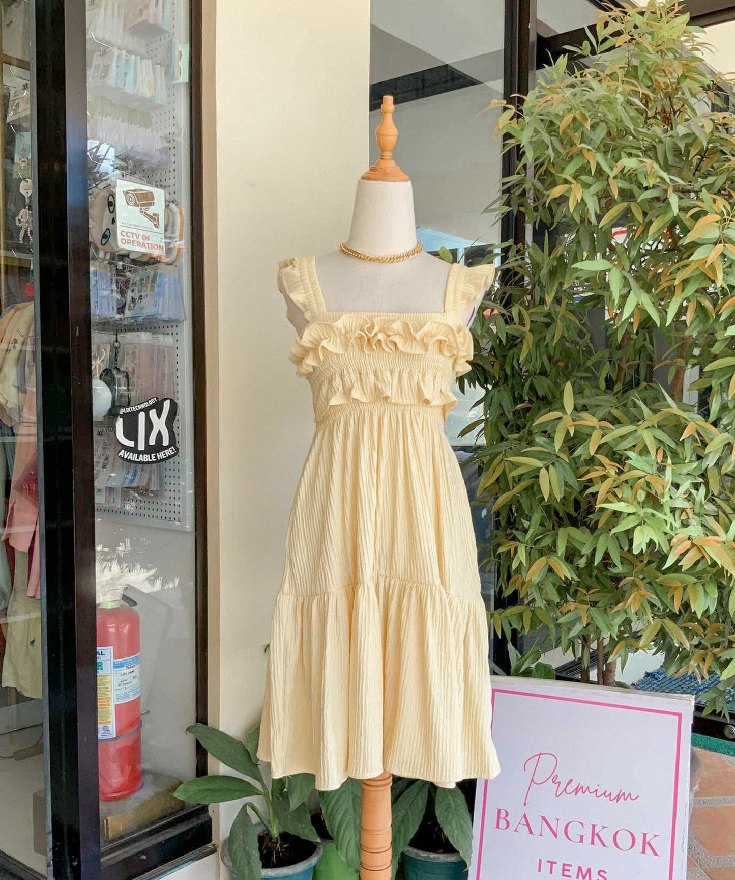 Flounce Midi Dress