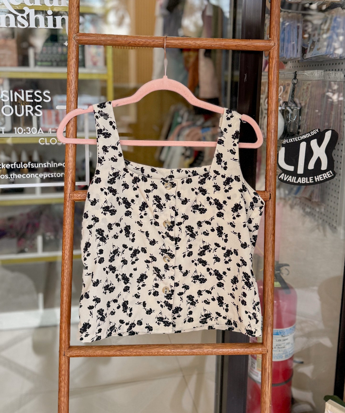 Boxy Flora Top