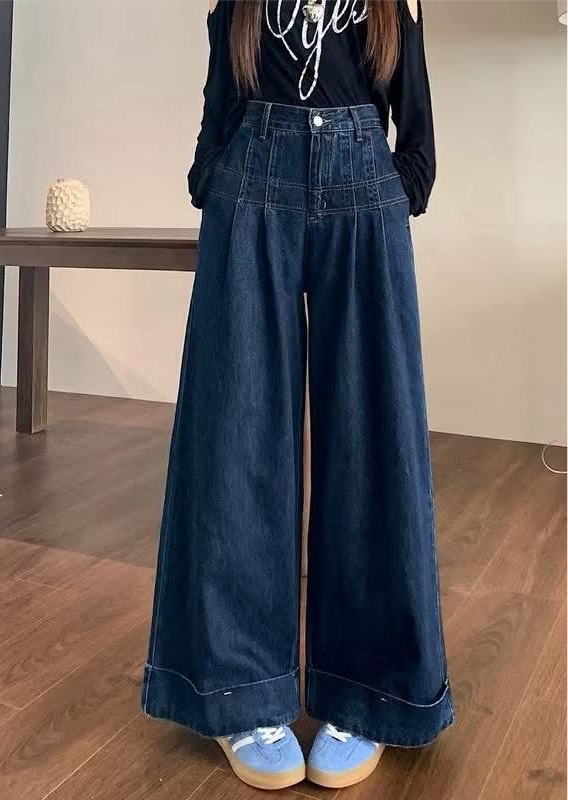 Wide Leg Denim Pants