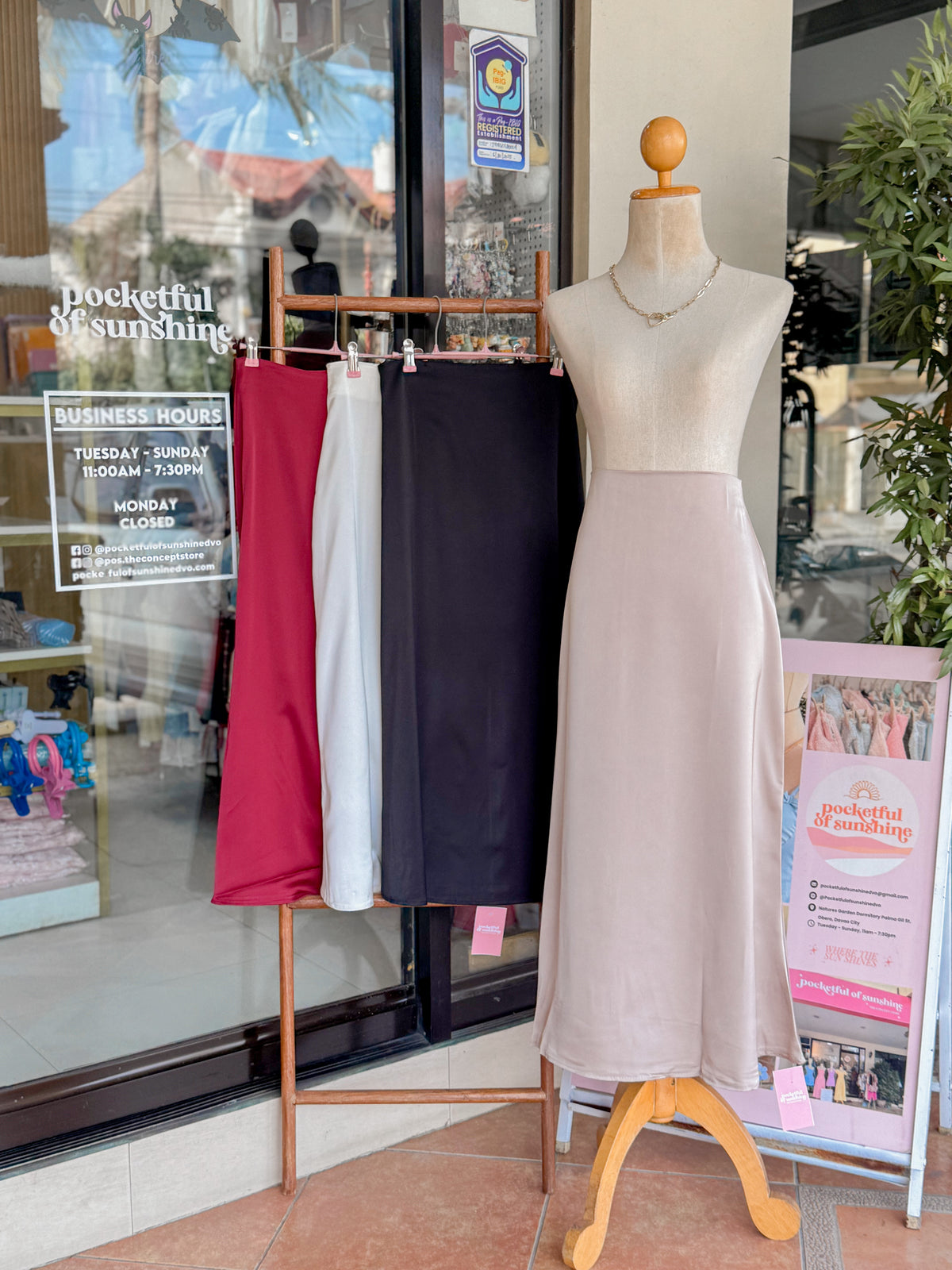 Sol Satin Skirt