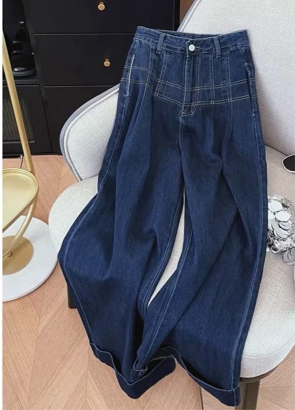 Wide Leg Denim Pants