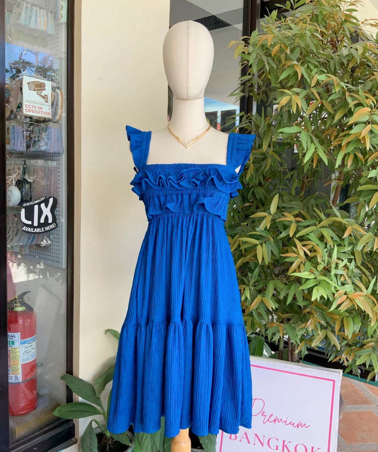 Flounce Midi Dress