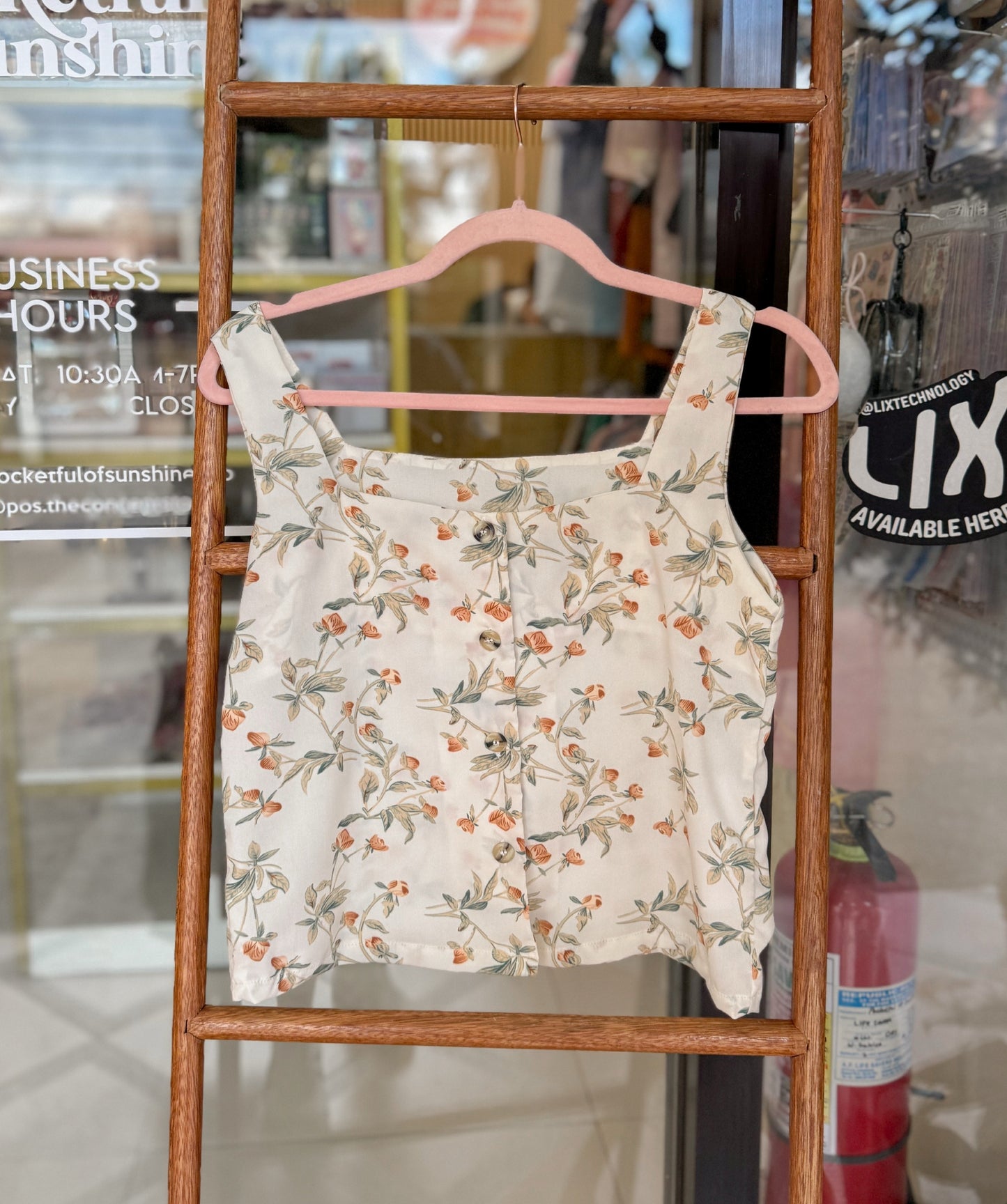 Boxy Flora Top