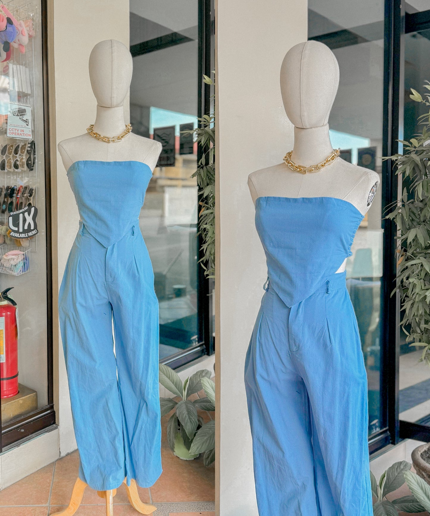 Tube Linen Pants Coordinates