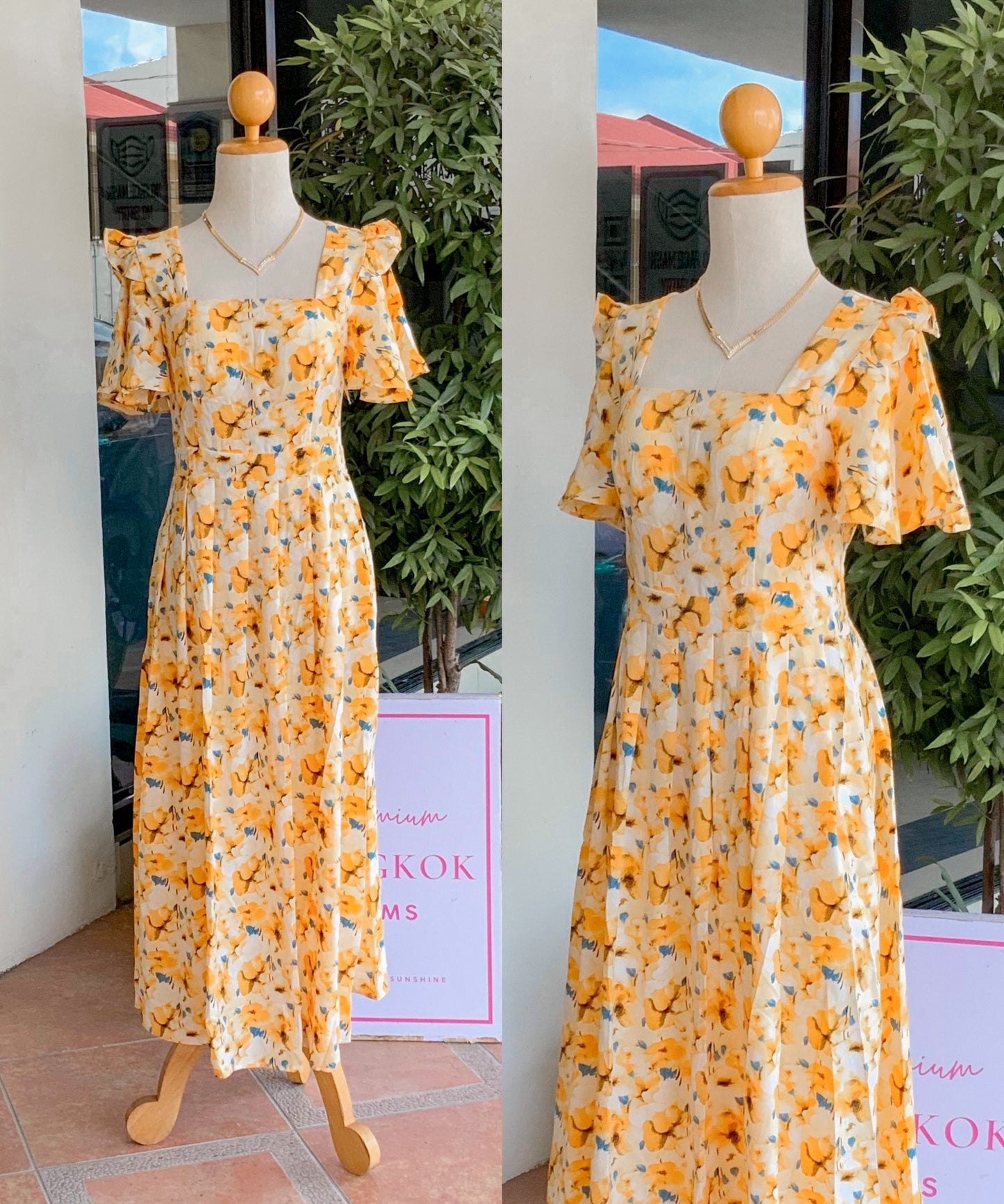 Vietnam Padded Maxi Dress