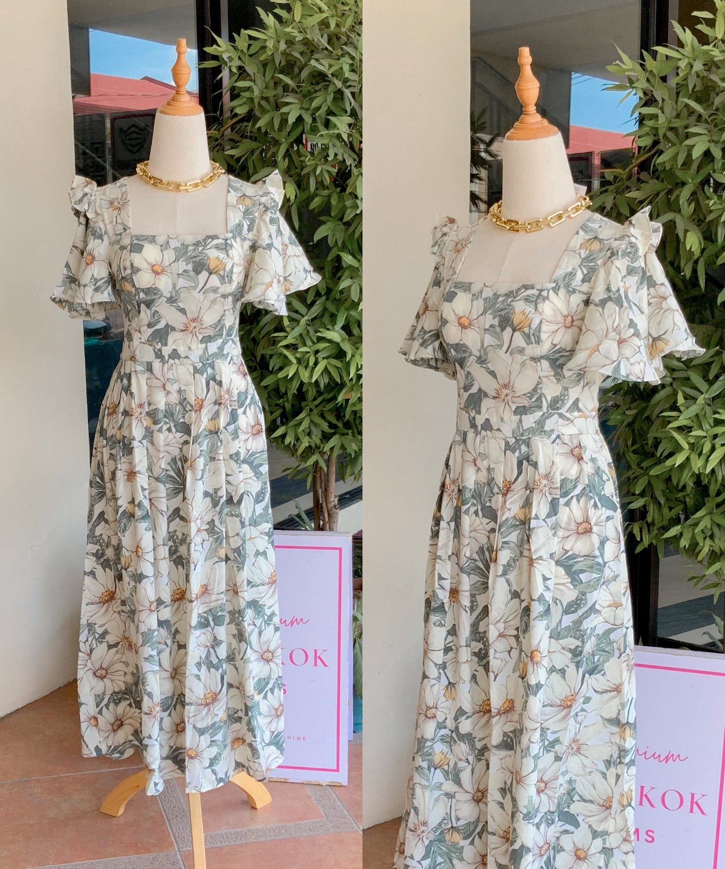 Vietnam Padded Maxi Dress