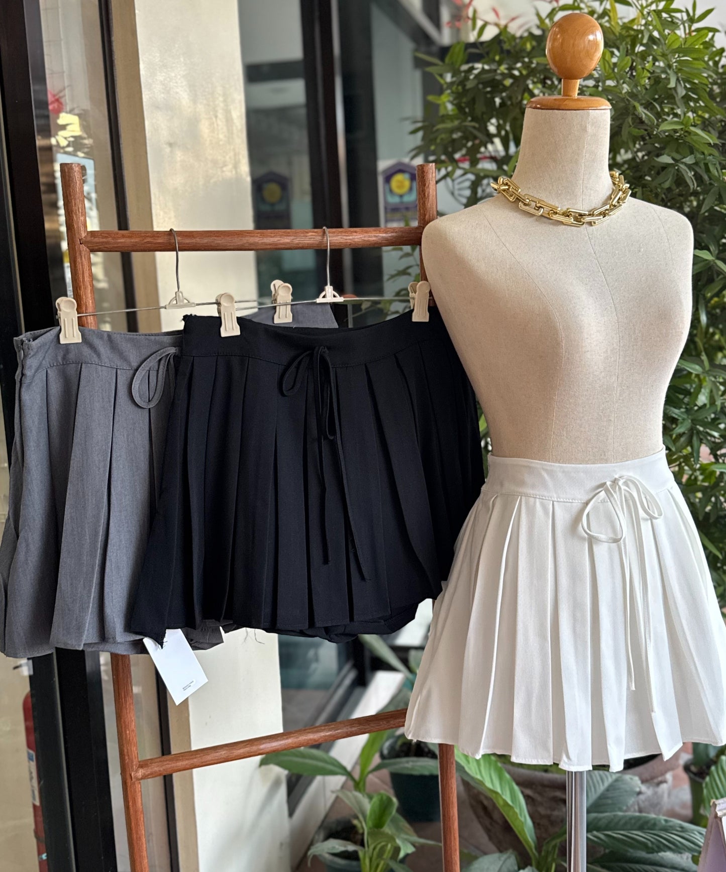 Pleated Skort