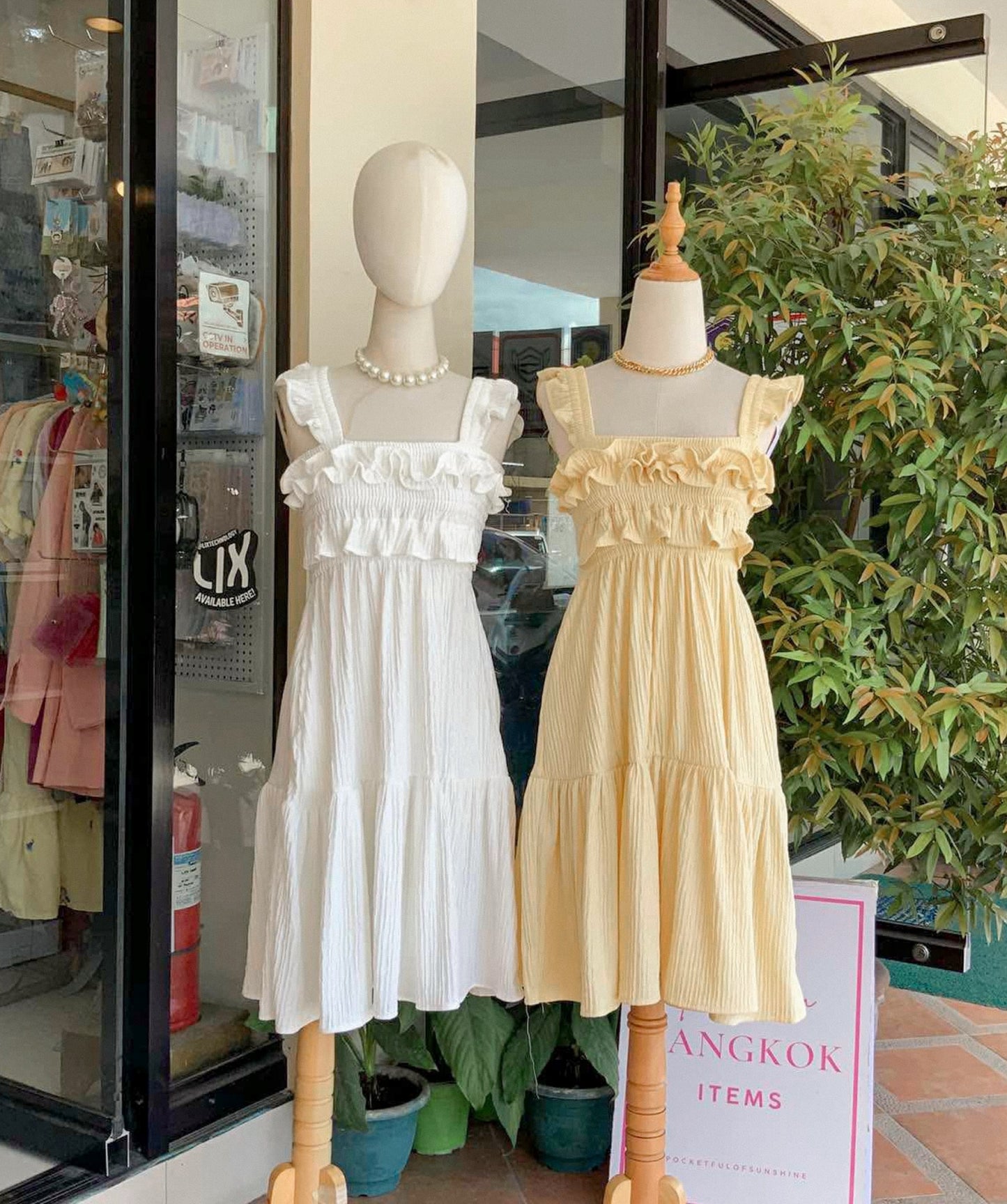 Flounce Midi Dress