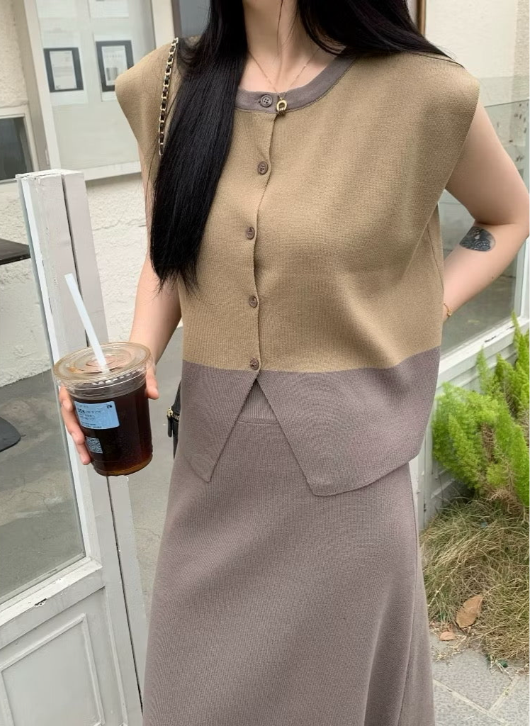 Vintage Knitted Skirt Coordinates