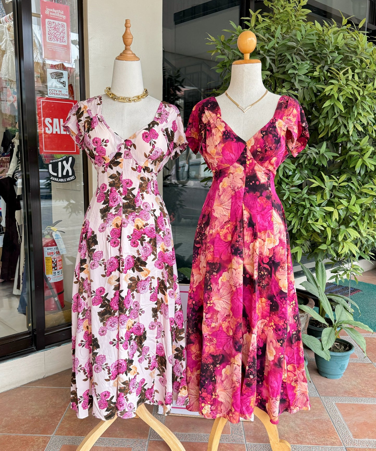 Padded V Dress