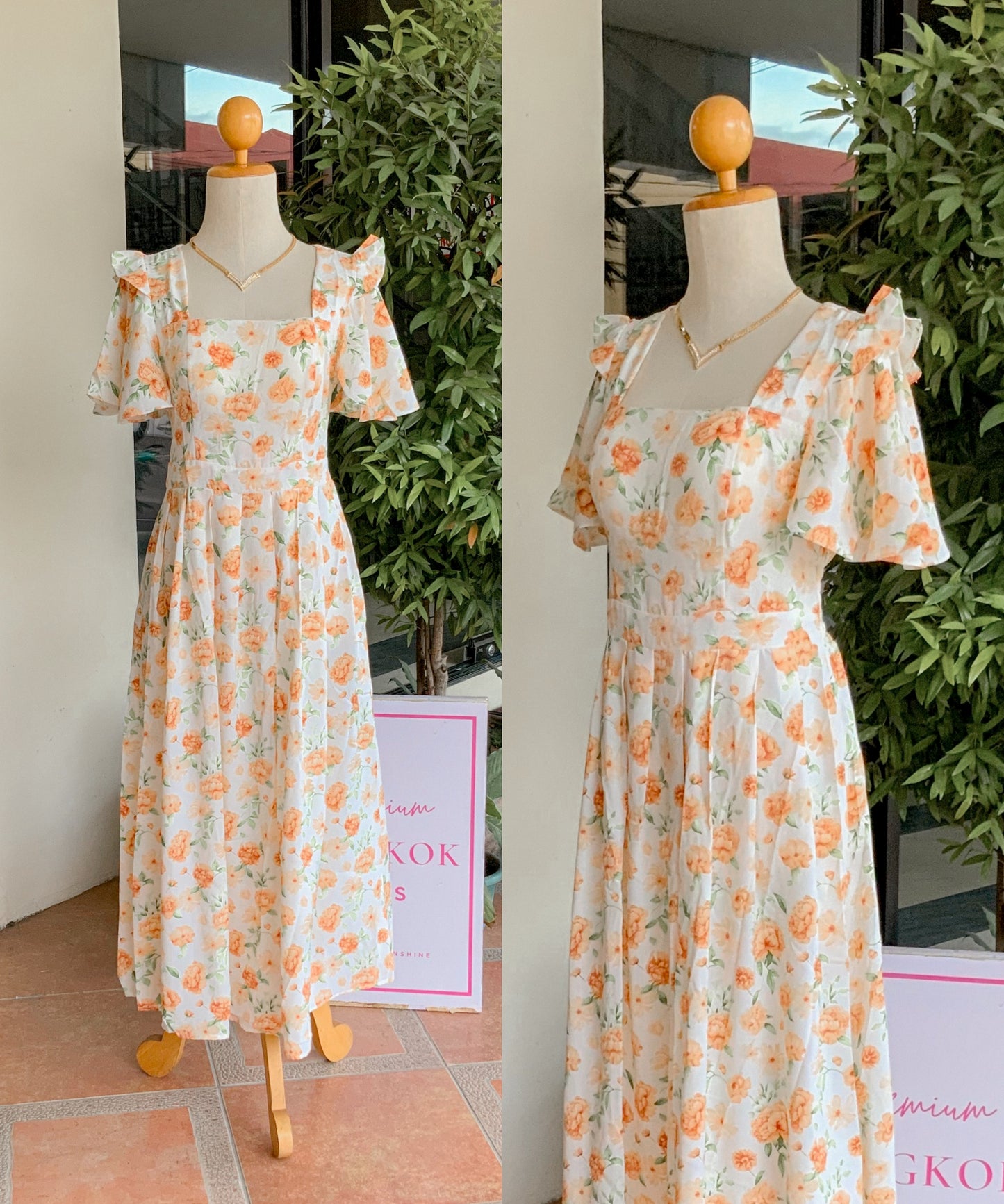 Vietnam Padded Maxi Dress