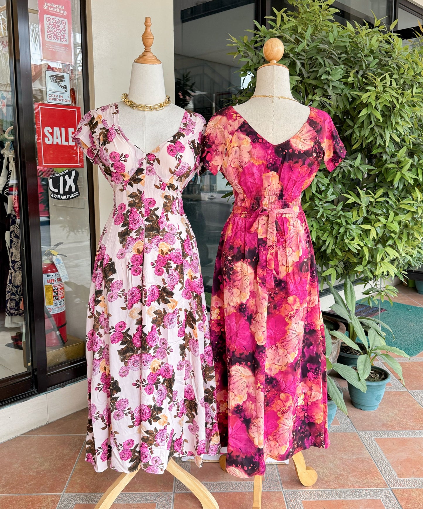 Padded V Dress