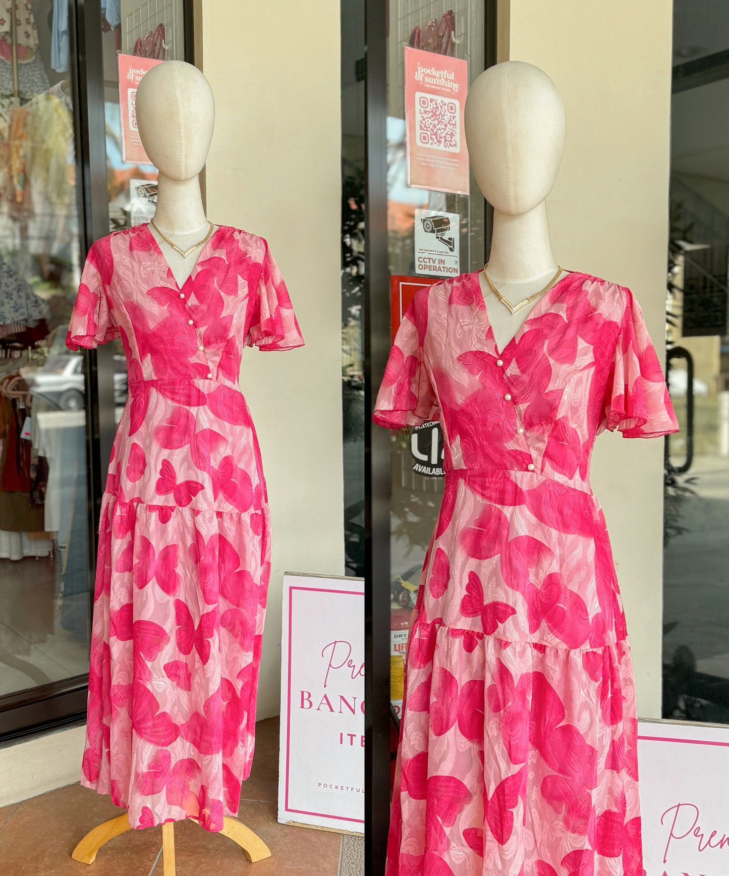 Floral Overlap Dress