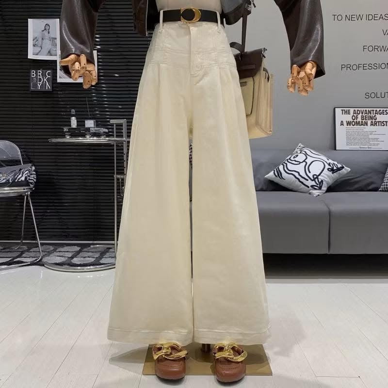 Wide Leg Denim Pants