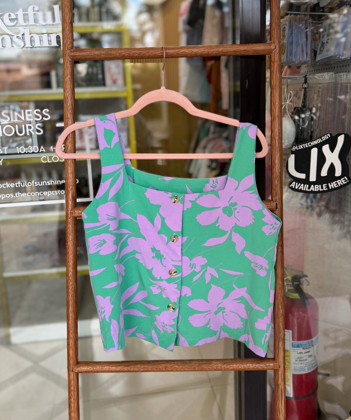 Boxy Flora Top