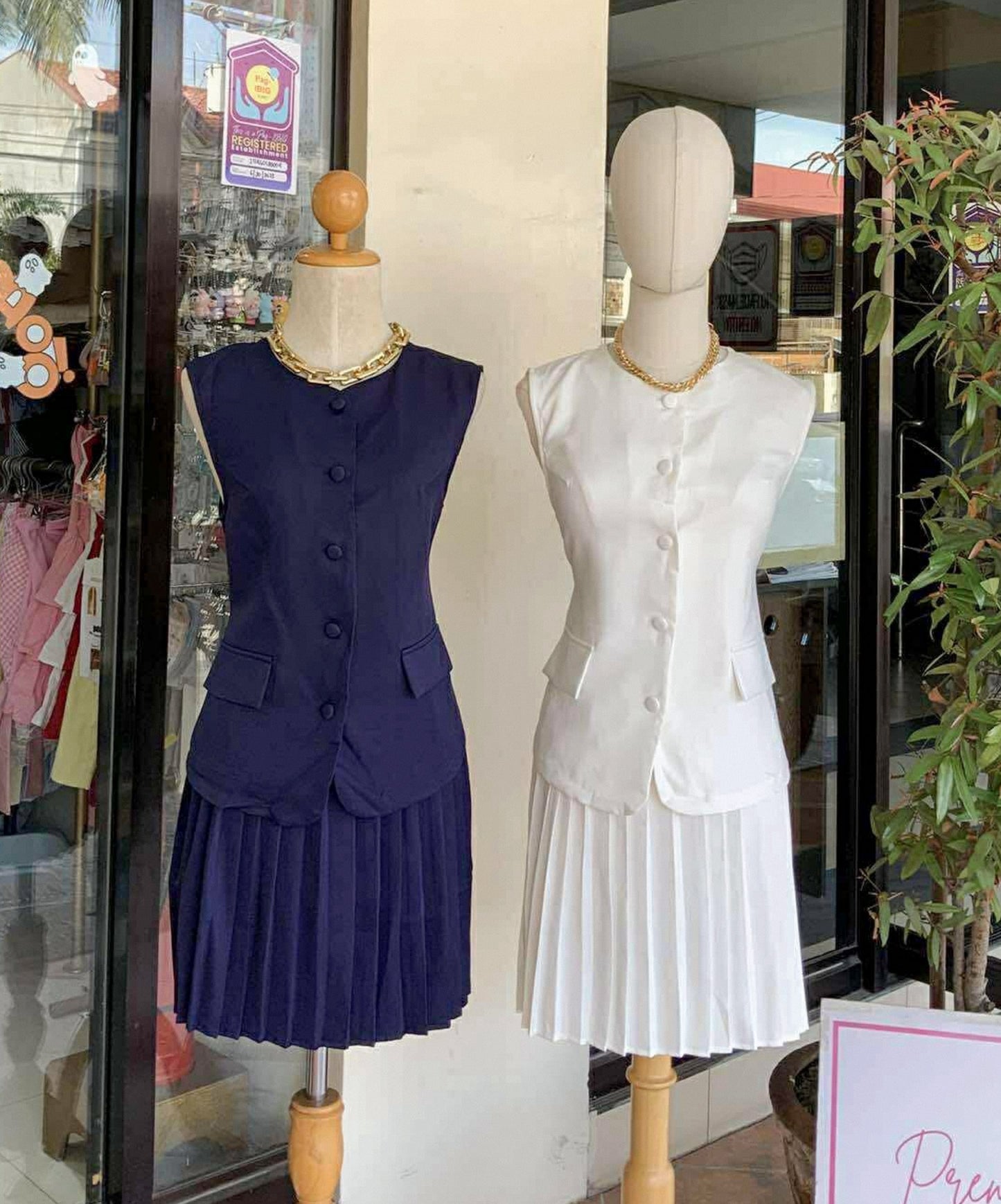 Becka Pleated Skirt Coordinates