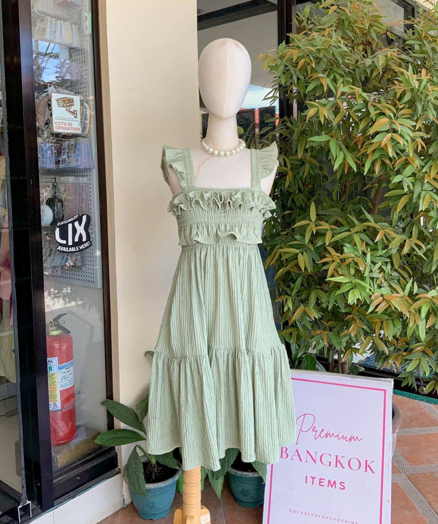 Flounce Midi Dress