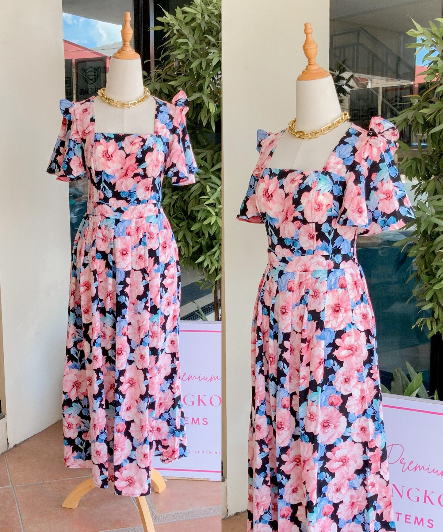 Vietnam Padded Maxi Dress