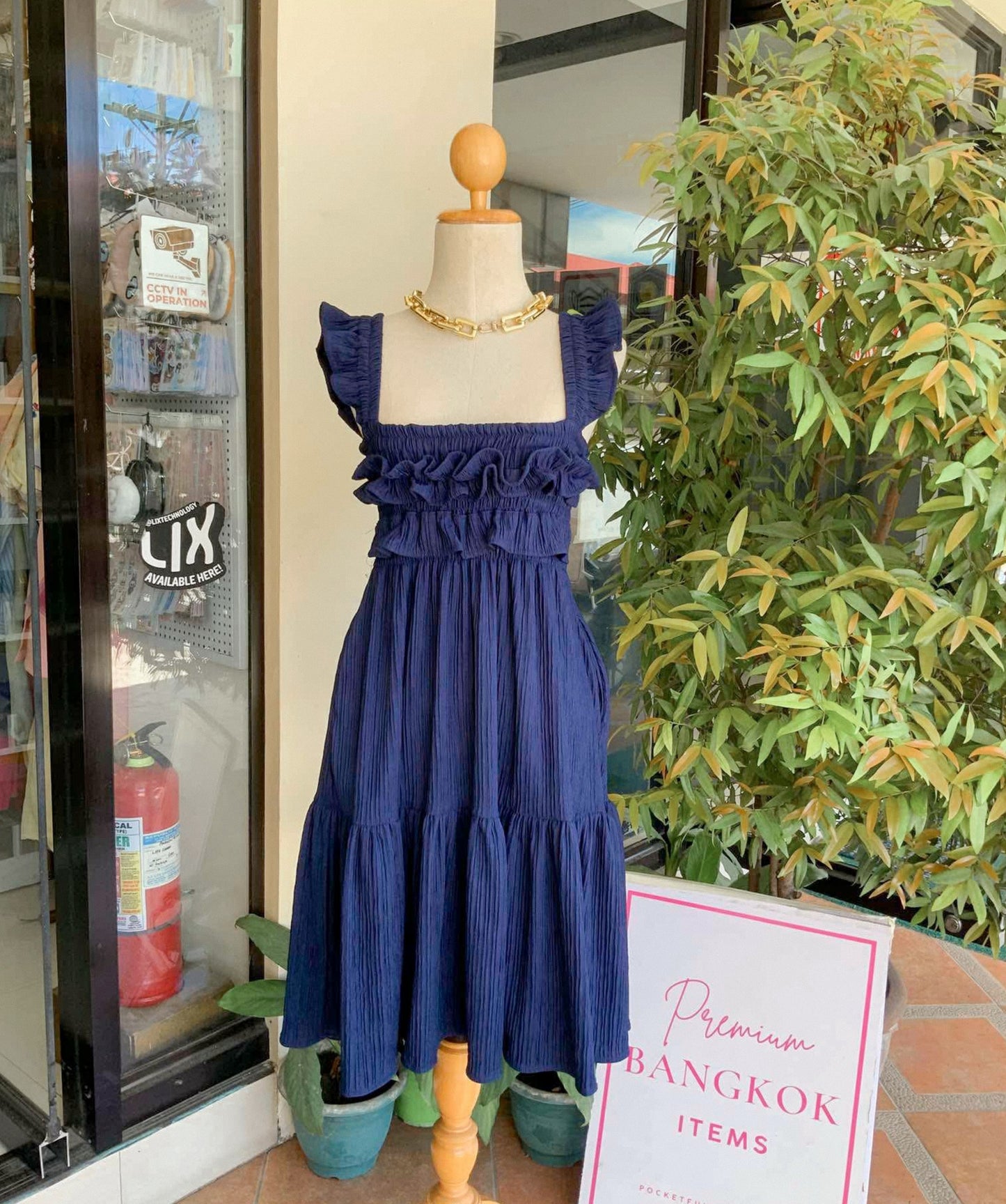 Flounce Midi Dress