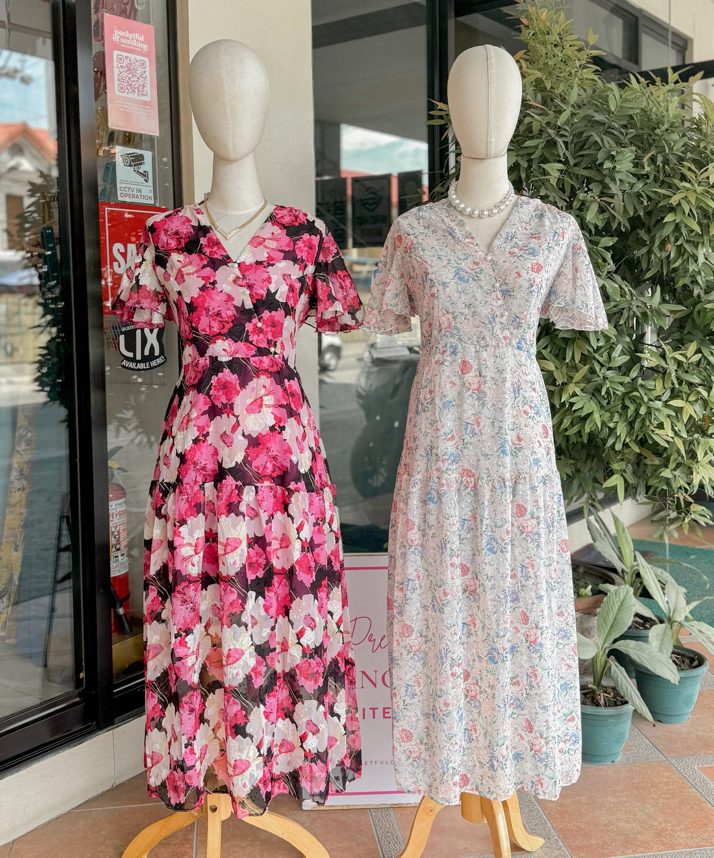 Floral Overlap Dress