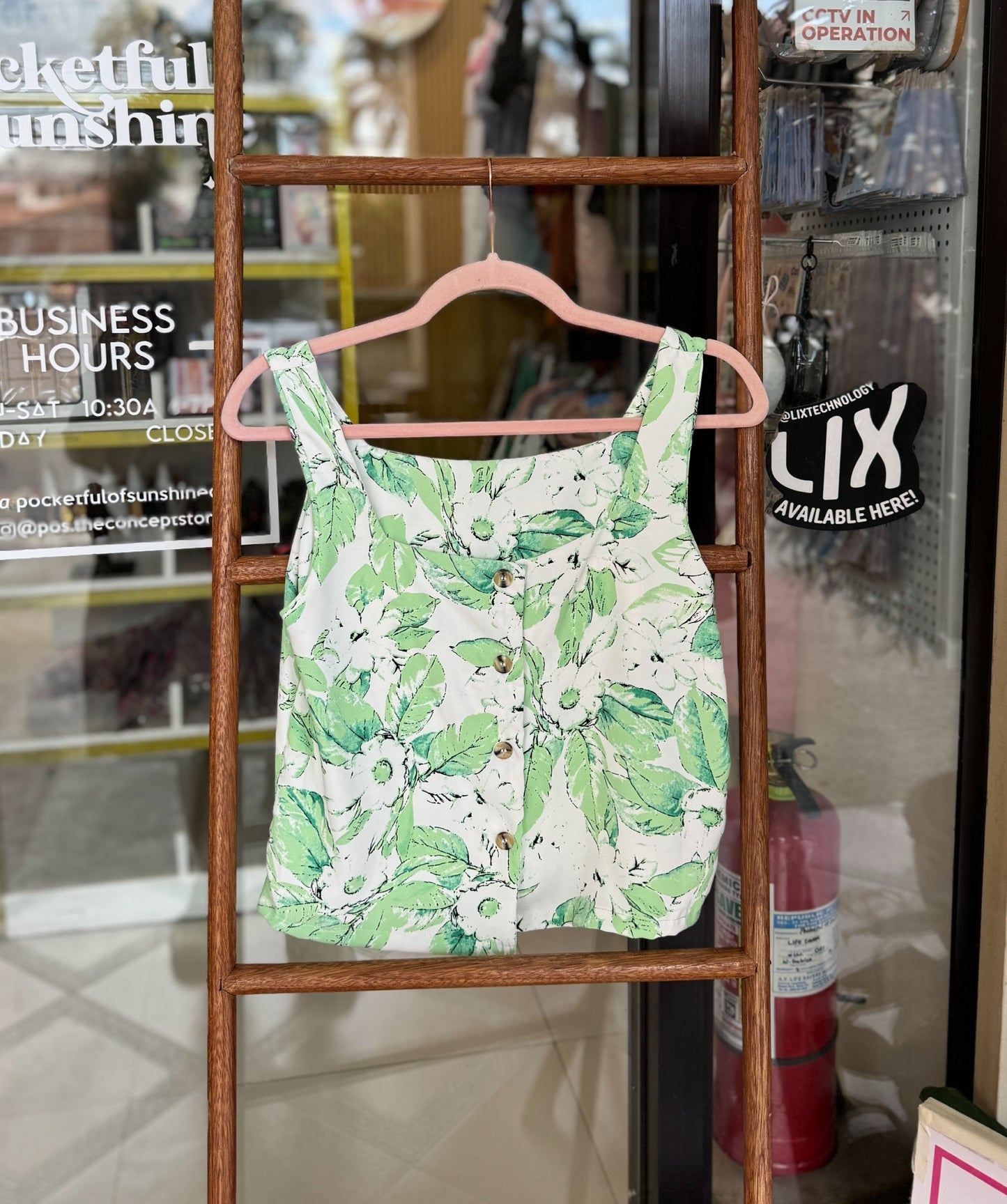 Boxy Flora Top