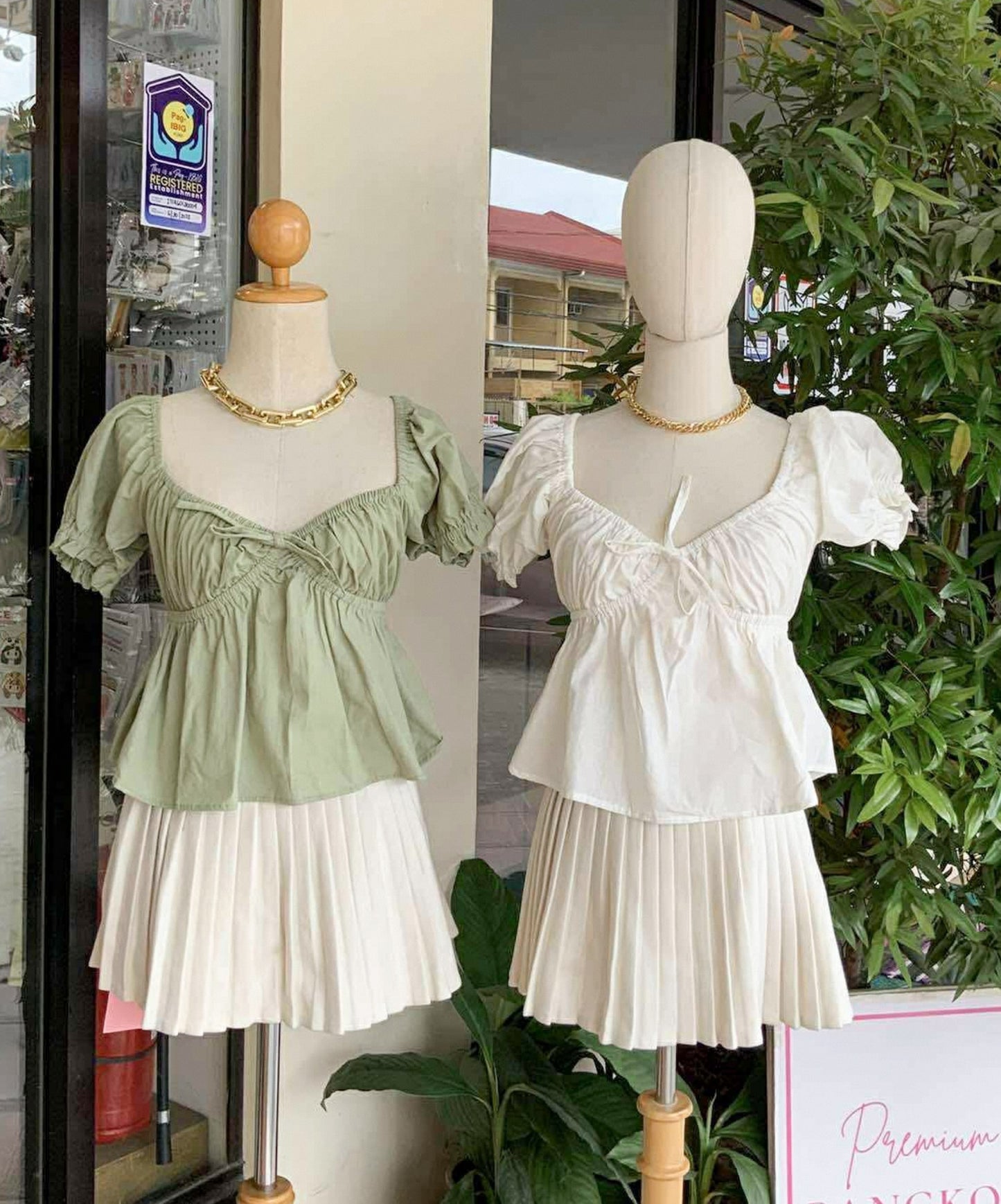 Puff Linen Top