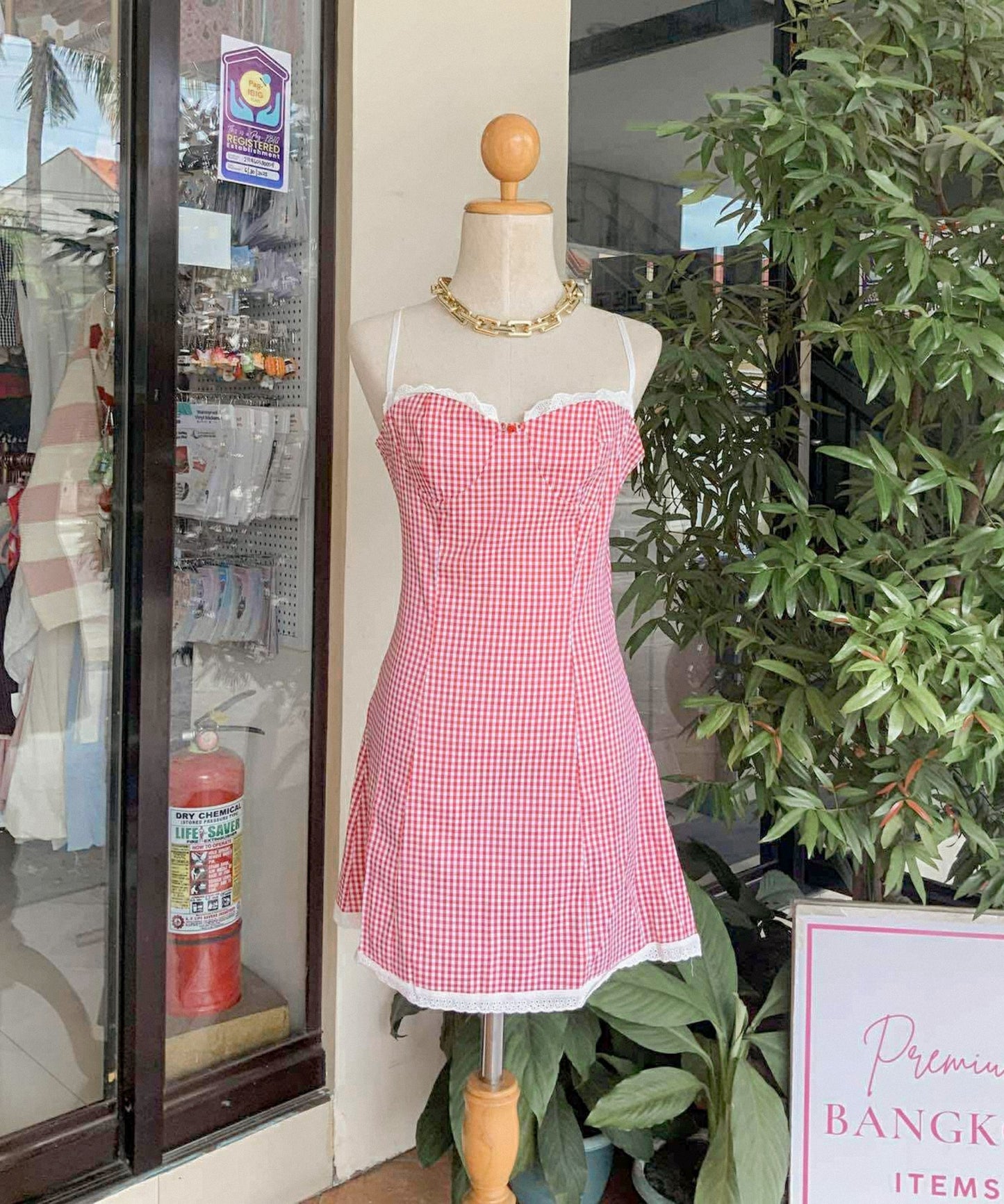Sebby Gingham Dress