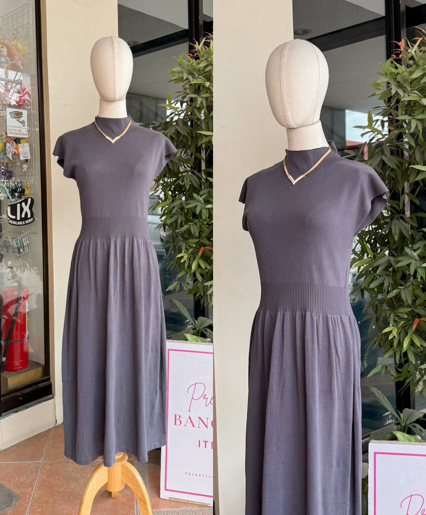 Tutrleneck Knitted Maxi Dress