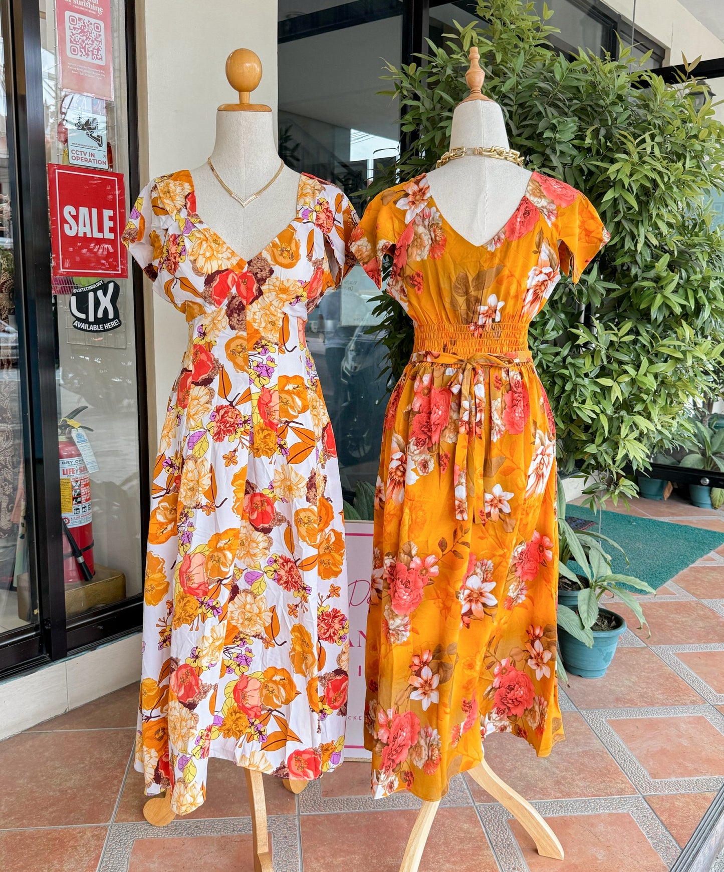 Padded V Dress