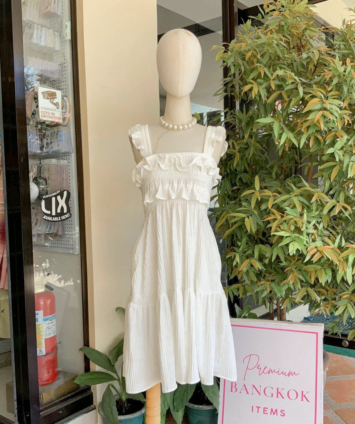 Flounce Midi Dress