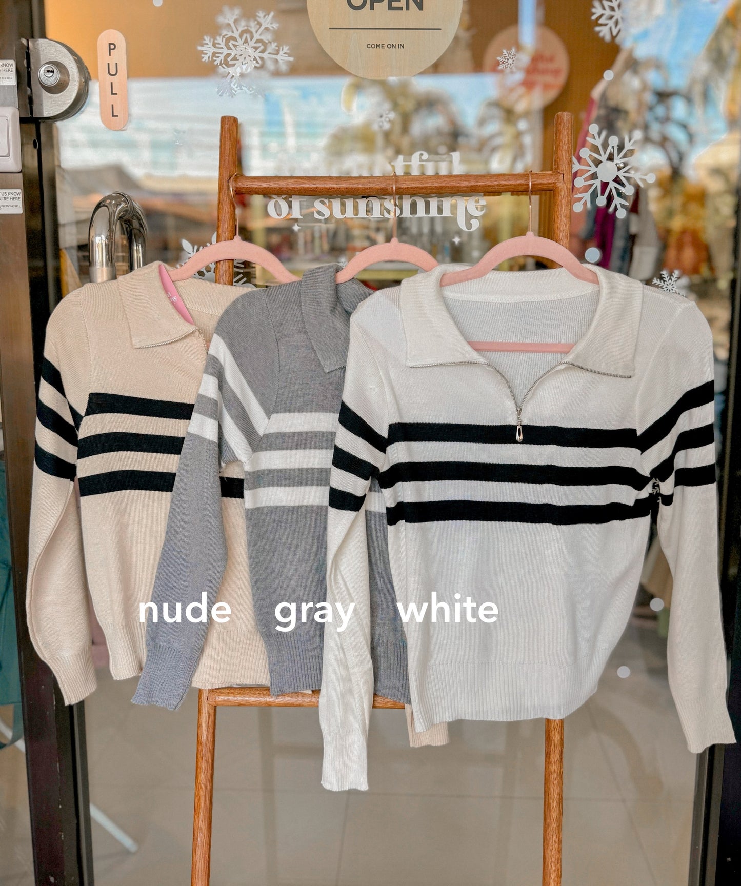 Zippered Pullover Top