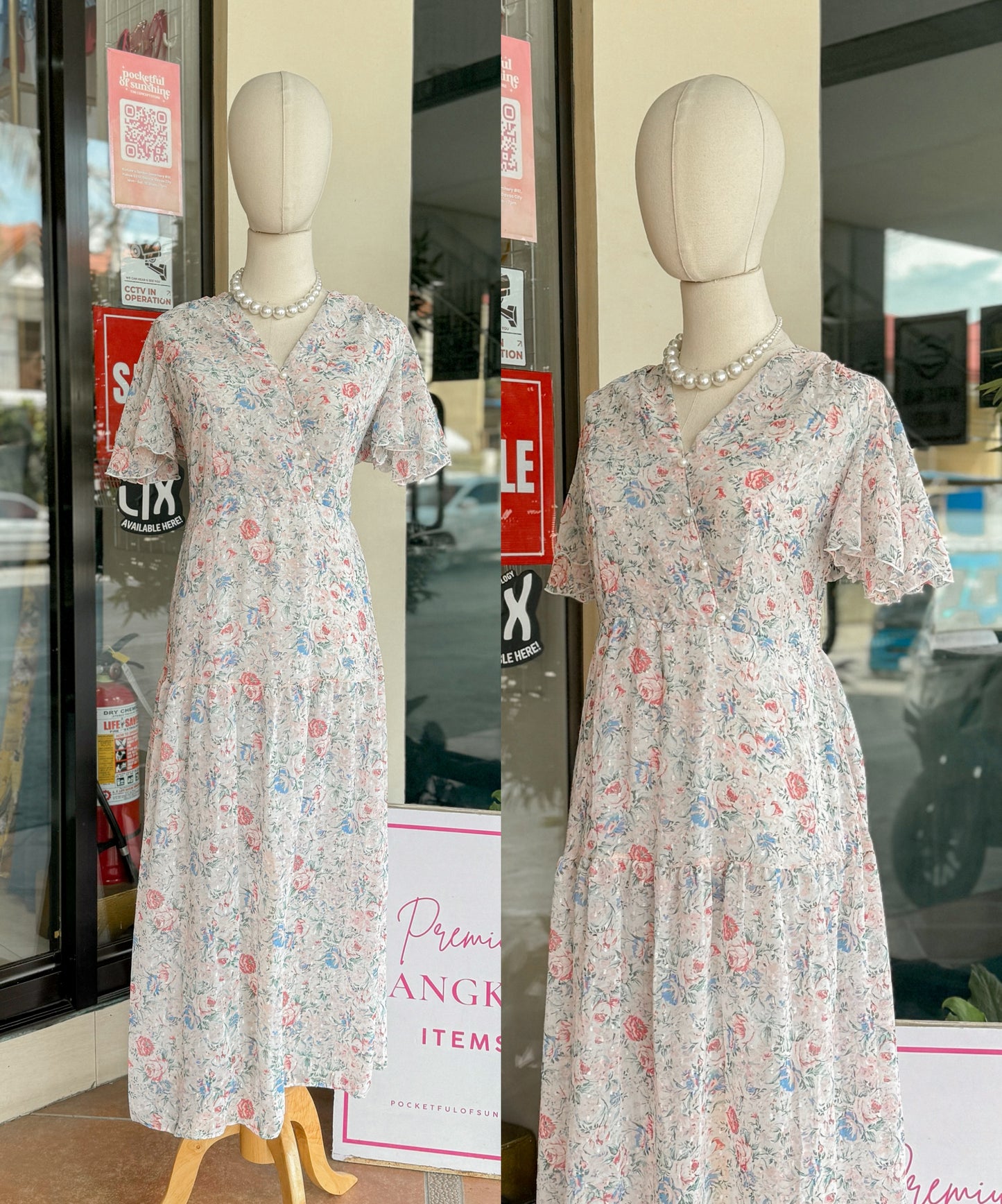 Floral Overlap Dress