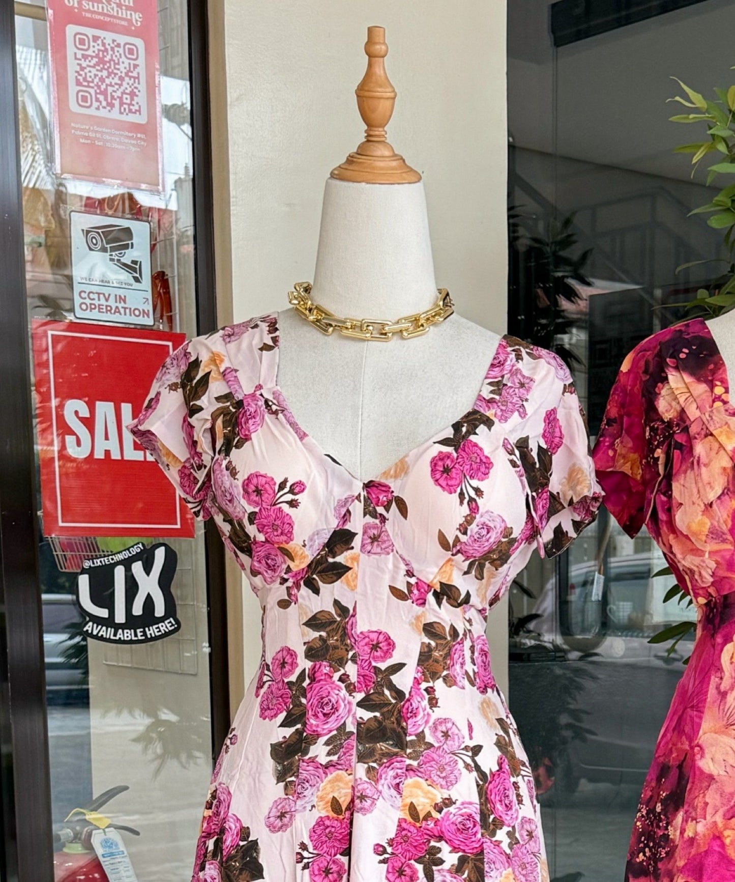 Padded V Dress