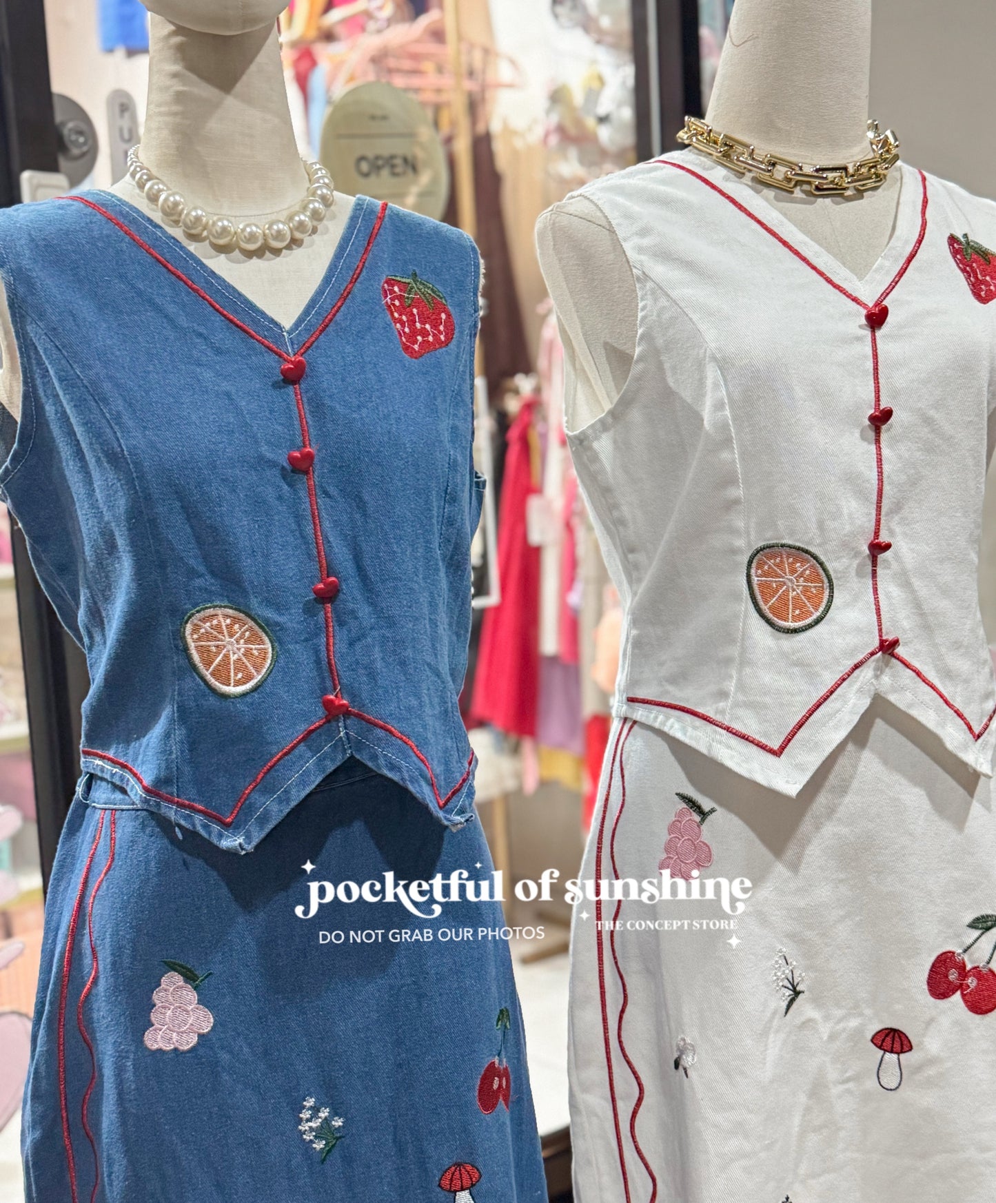 Lona Vest Denim Coordinates