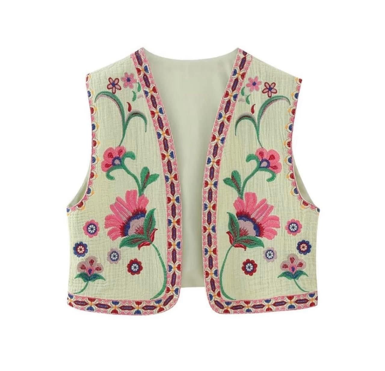 Embroidered Vest