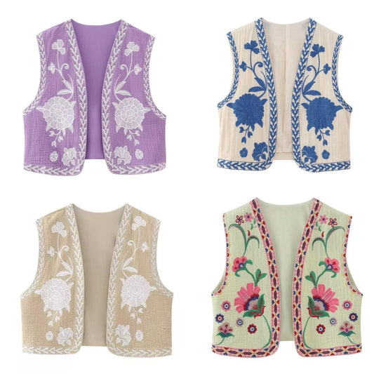 Embroidered Vest