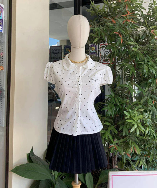 Button-down Polka Top
