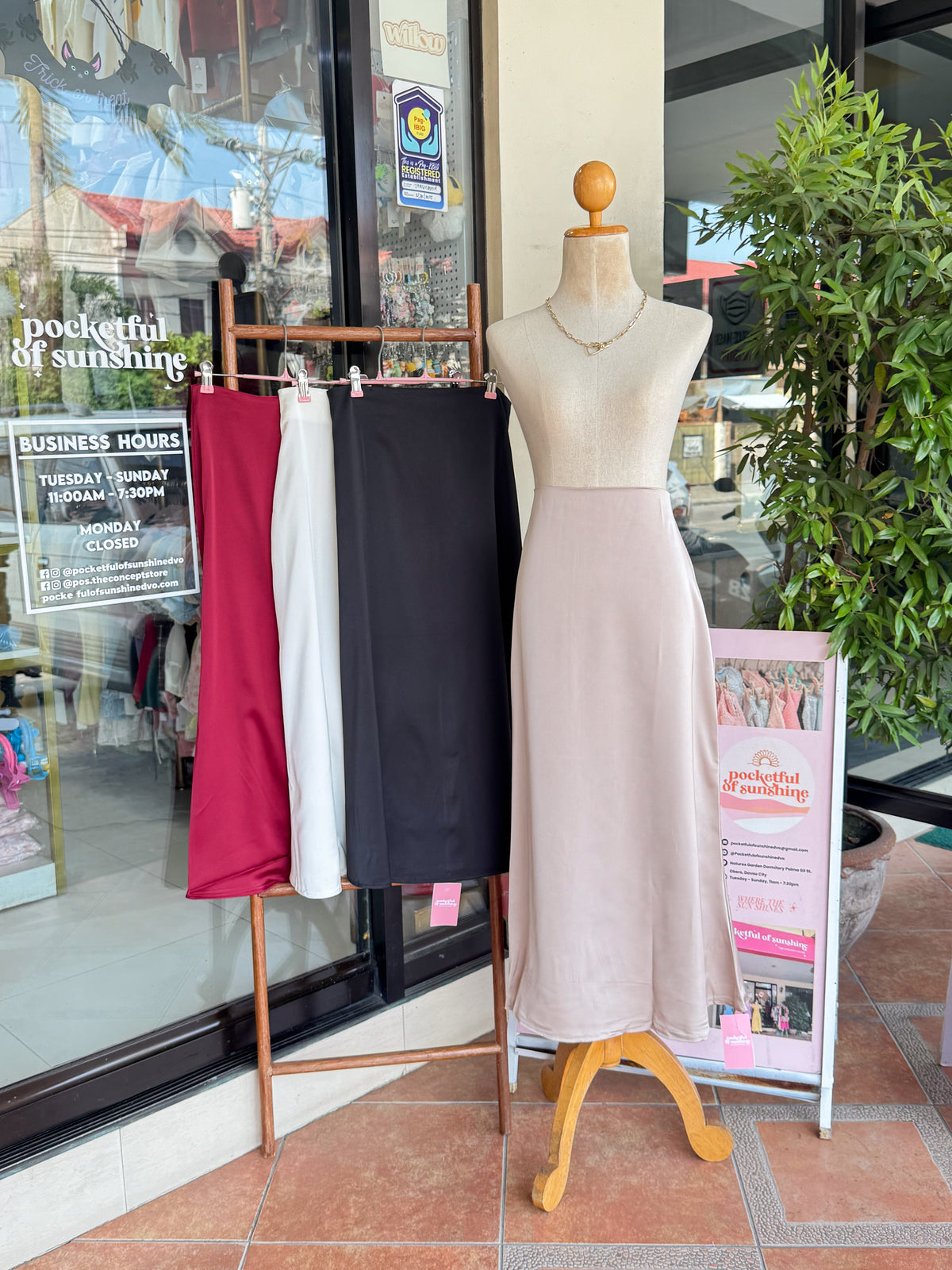 Sol Satin Skirt