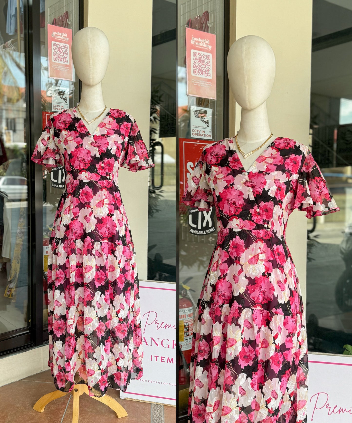 Floral Overlap Dress