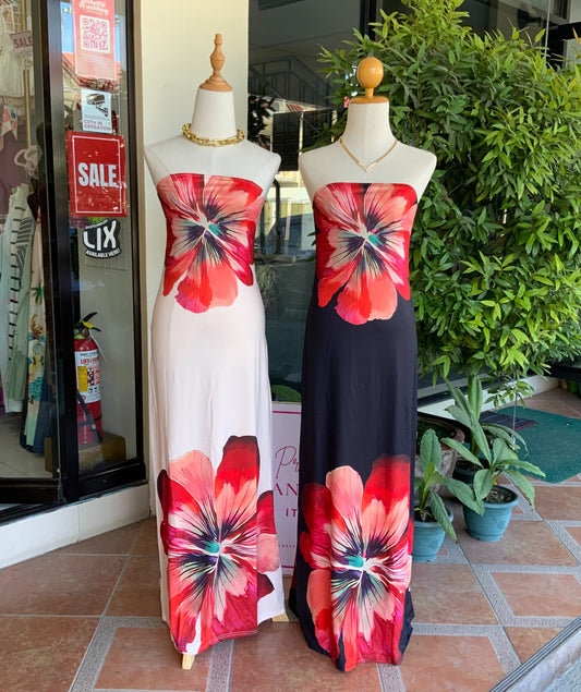 Floral Tube Maxi Dress