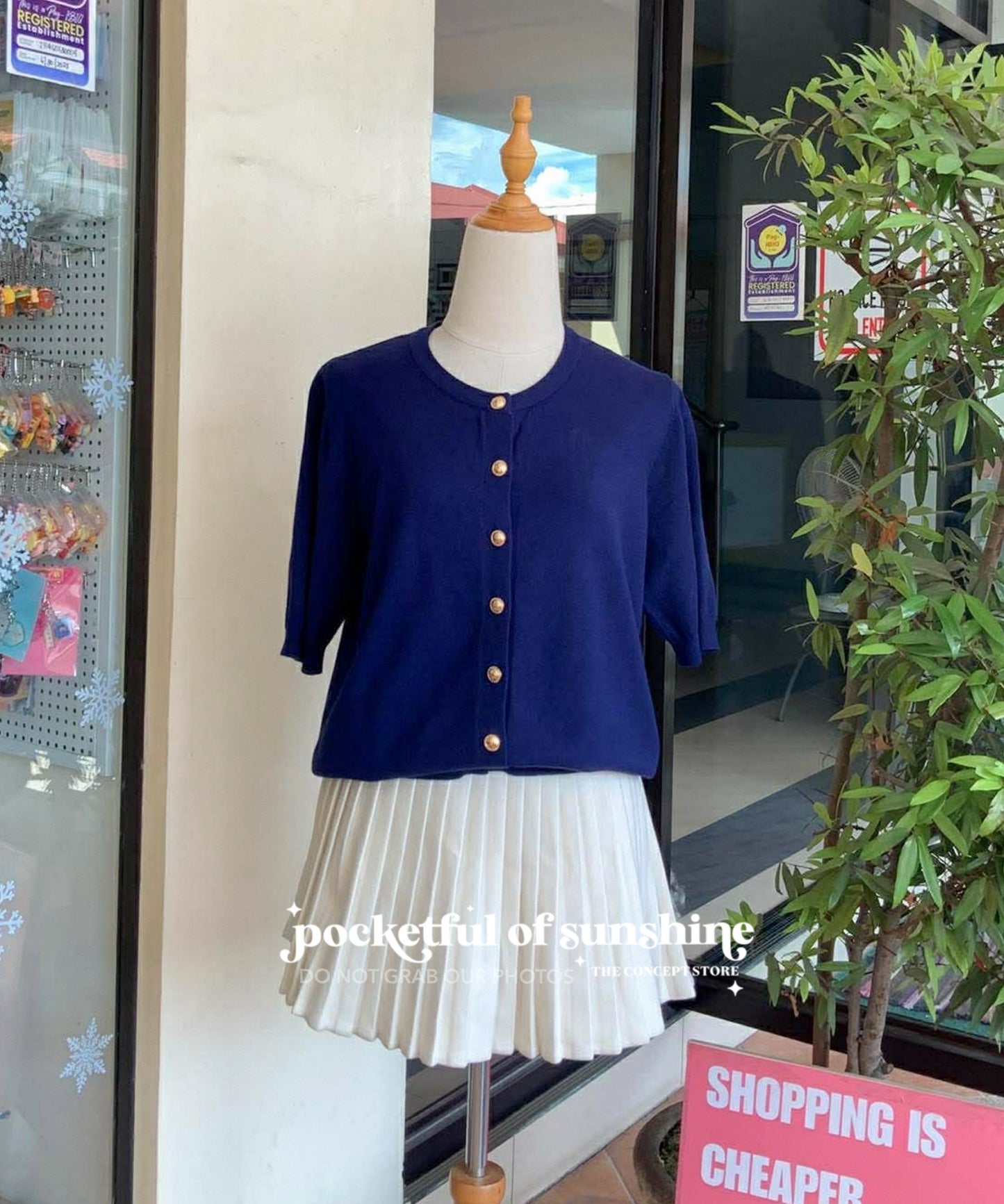 Premium Plus size Knitted Buttondown Top