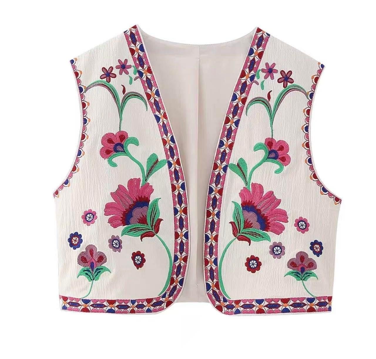 Embroidered Vest