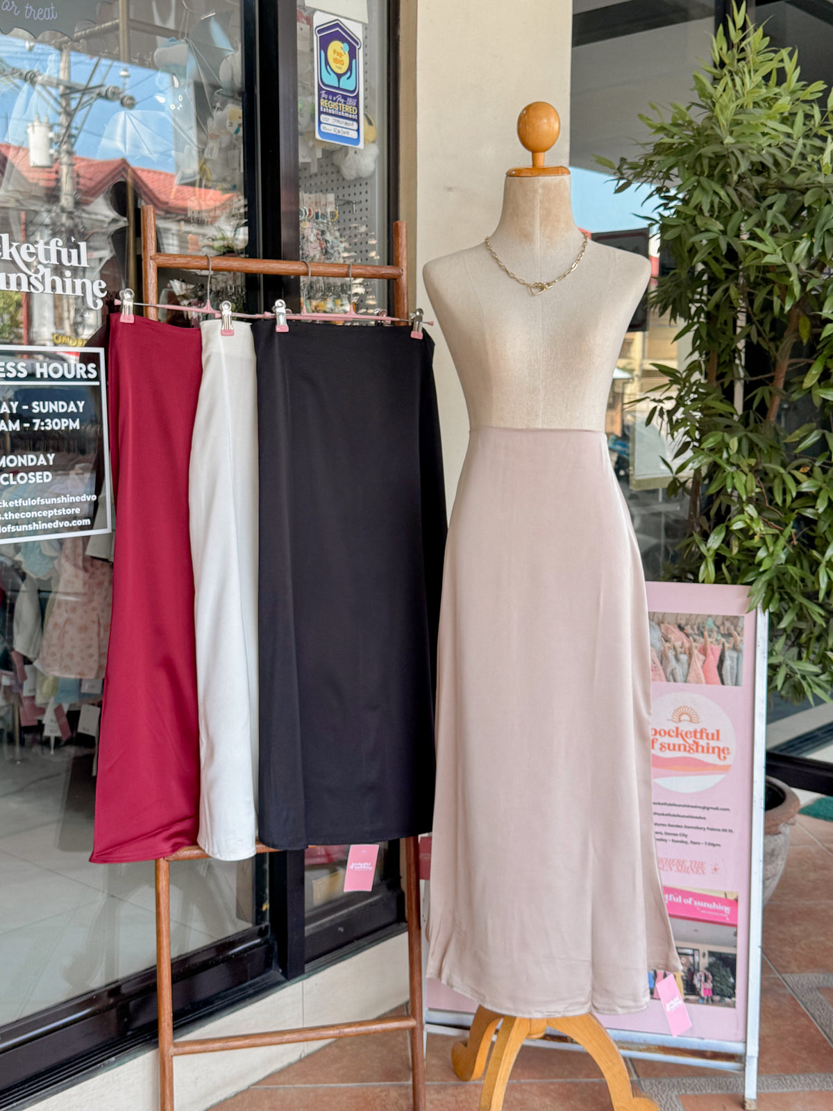 Sol Satin Skirt