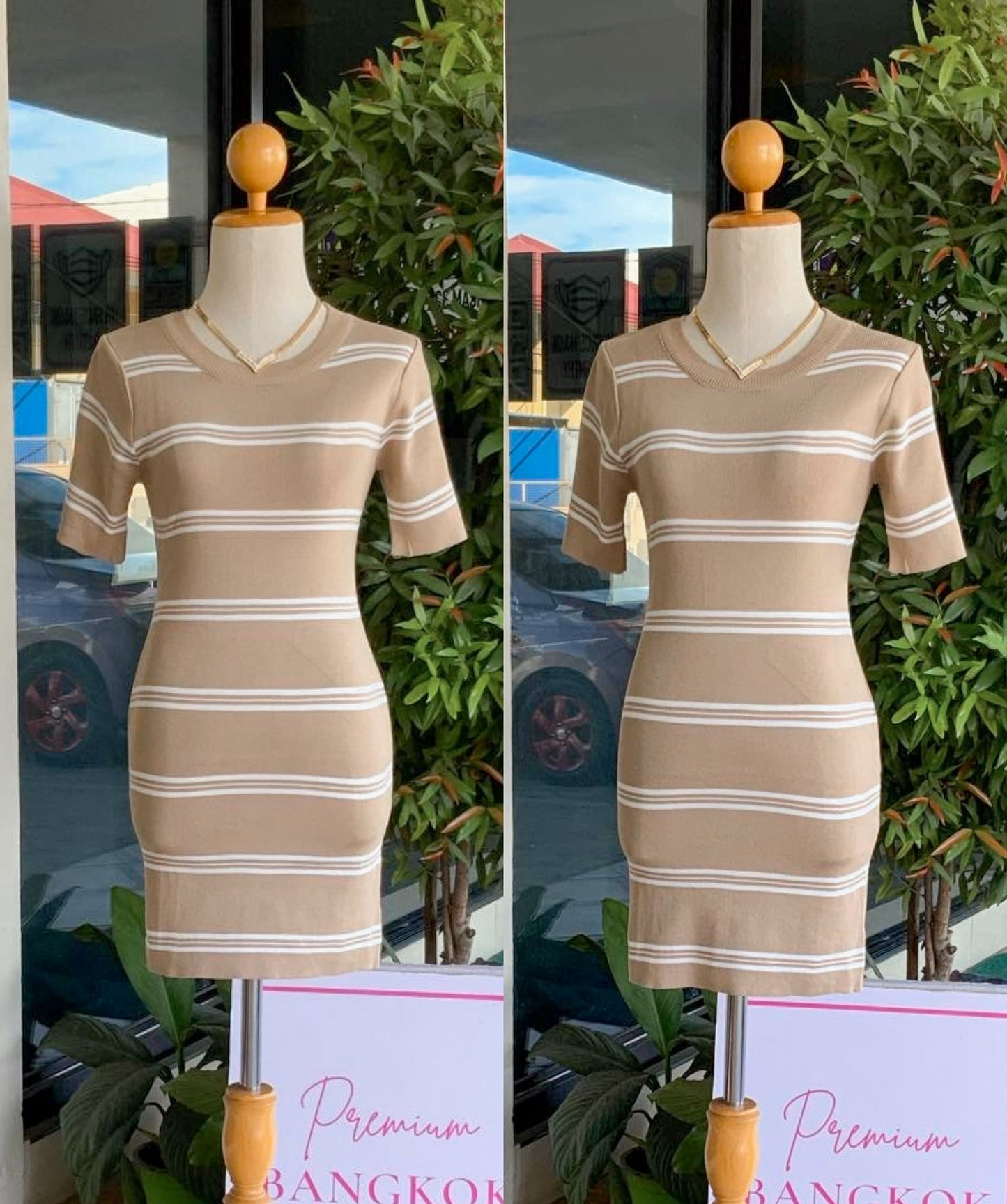 Knitted Shirt Dress