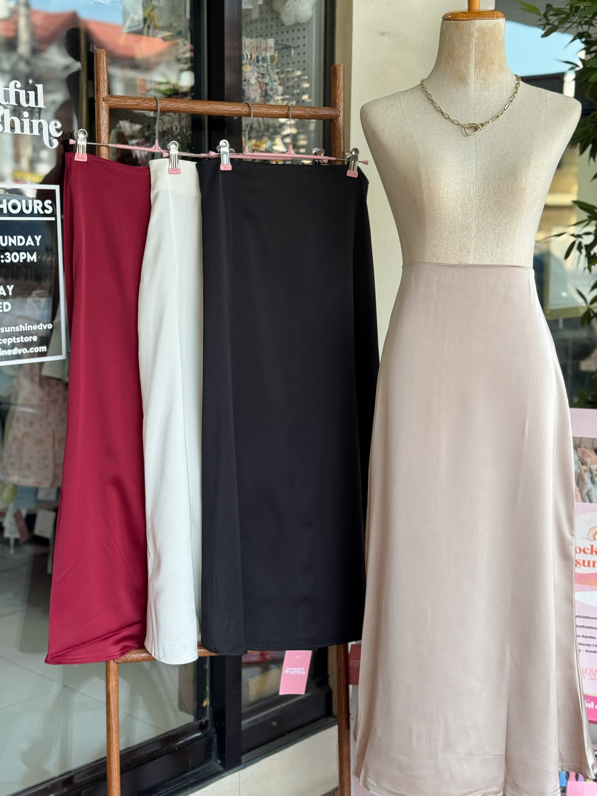 Sol Satin Skirt