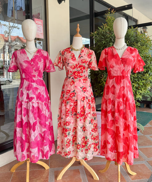 Floral Overlap Dress