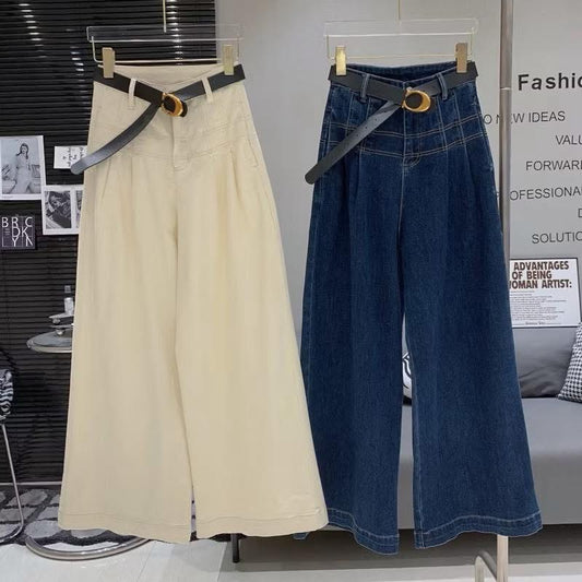 Wide Leg Denim Pants