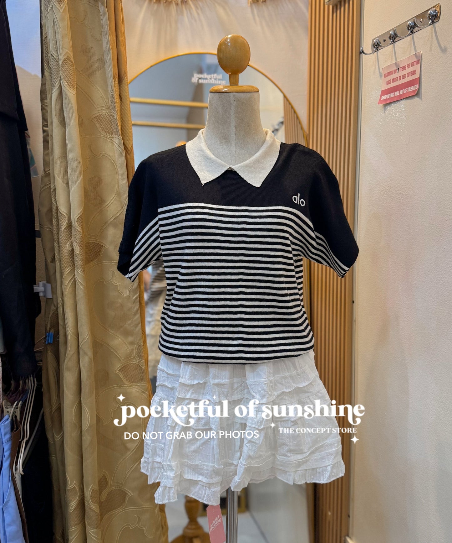 Alo Collar Knitted Top