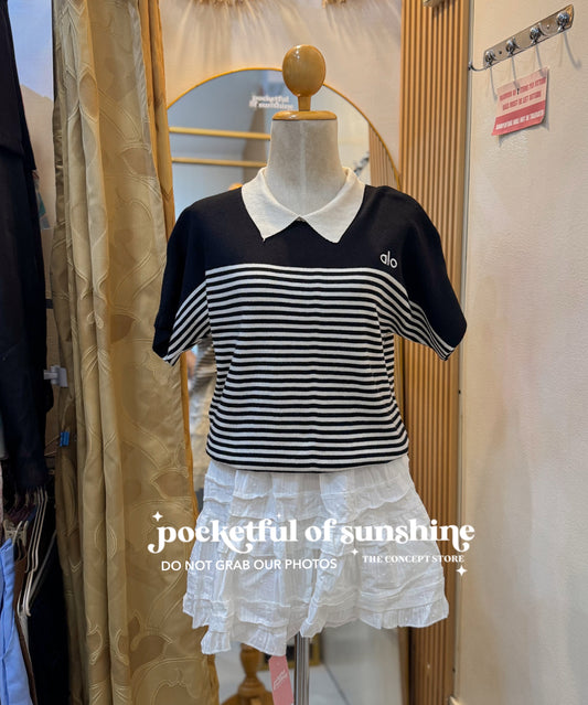 Alo Collar Knitted Top