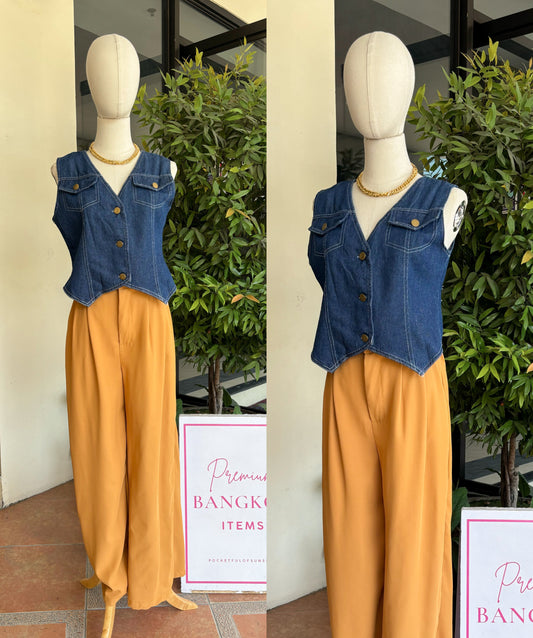 Two Toned Vest Pants Coordinates